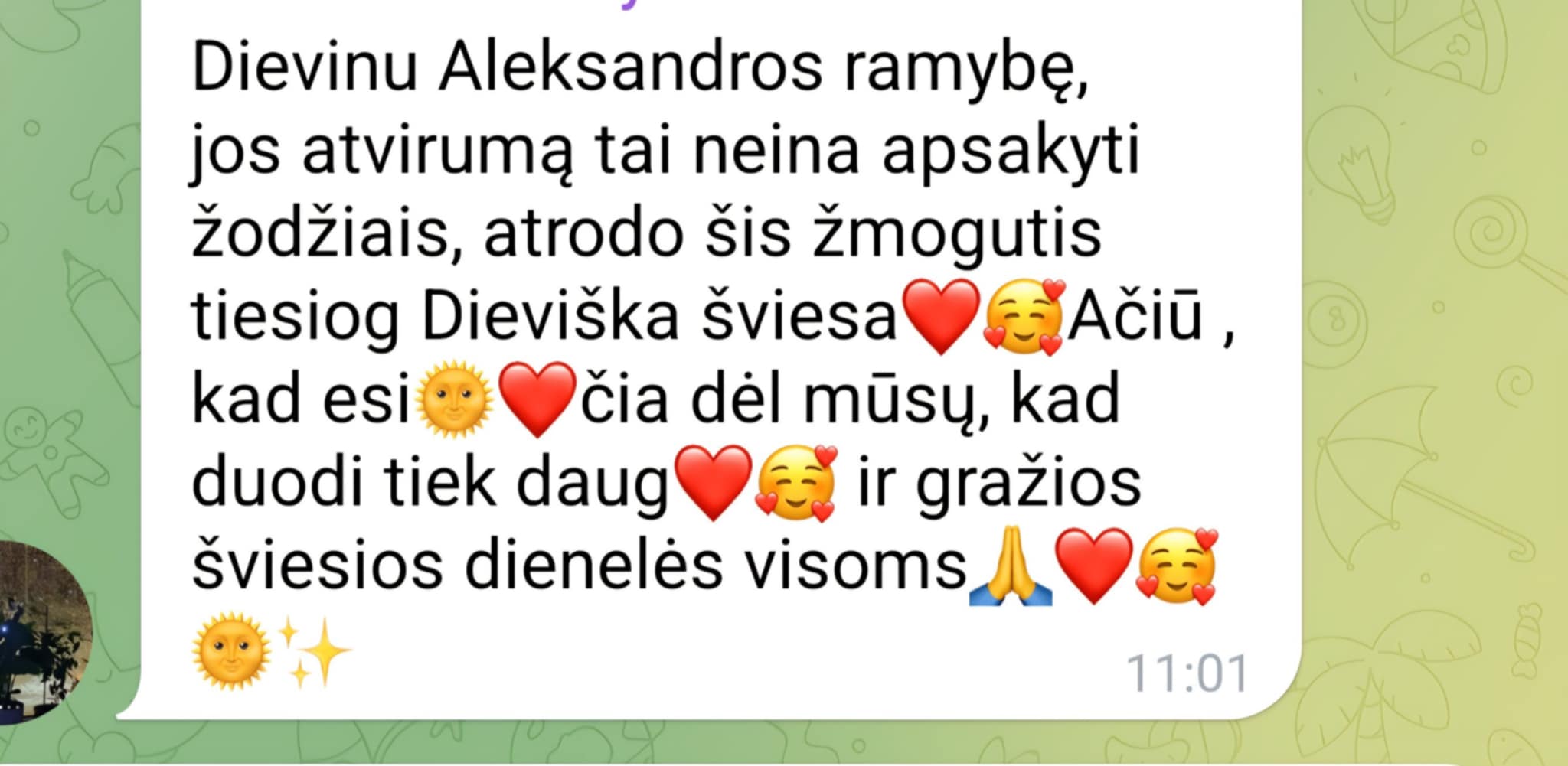 Grupės narės atsiliepimas